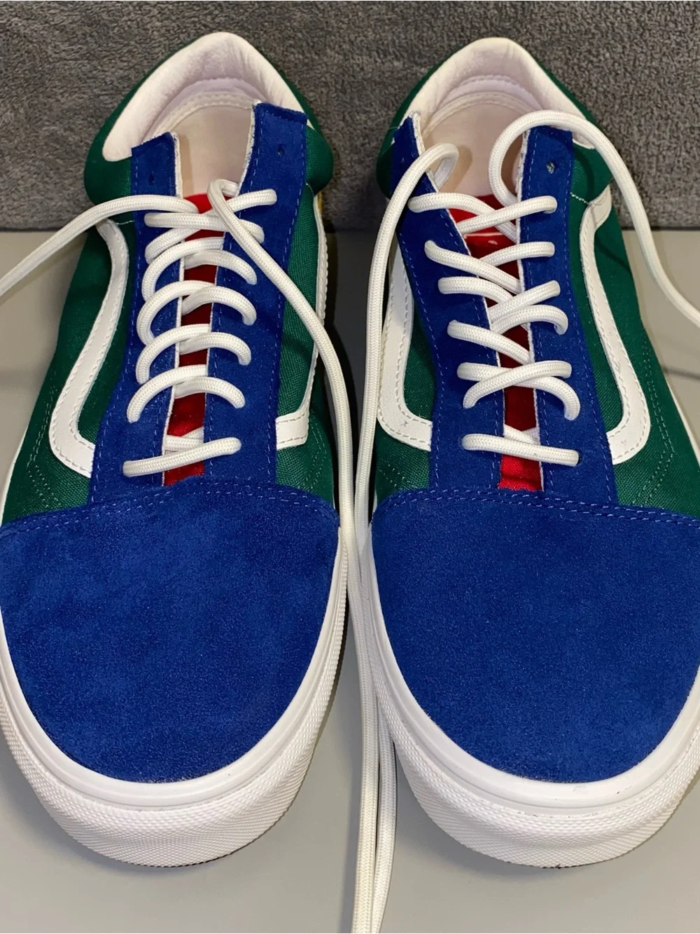 Vans Old Skool Yacht Club Colorblock Men's Size 13 Blue Green Yellow WITH BOX